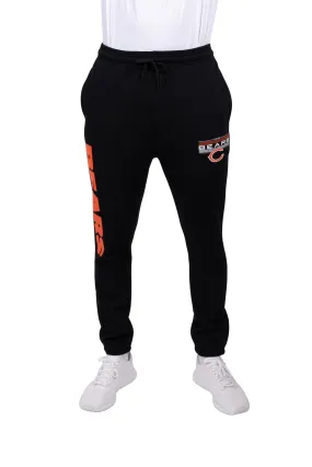 Ultra Game NFL Official Adults Super Soft Game Day Jogger Sweatpants - Unisex, Chicago Bears, Black|Chicago Bears
