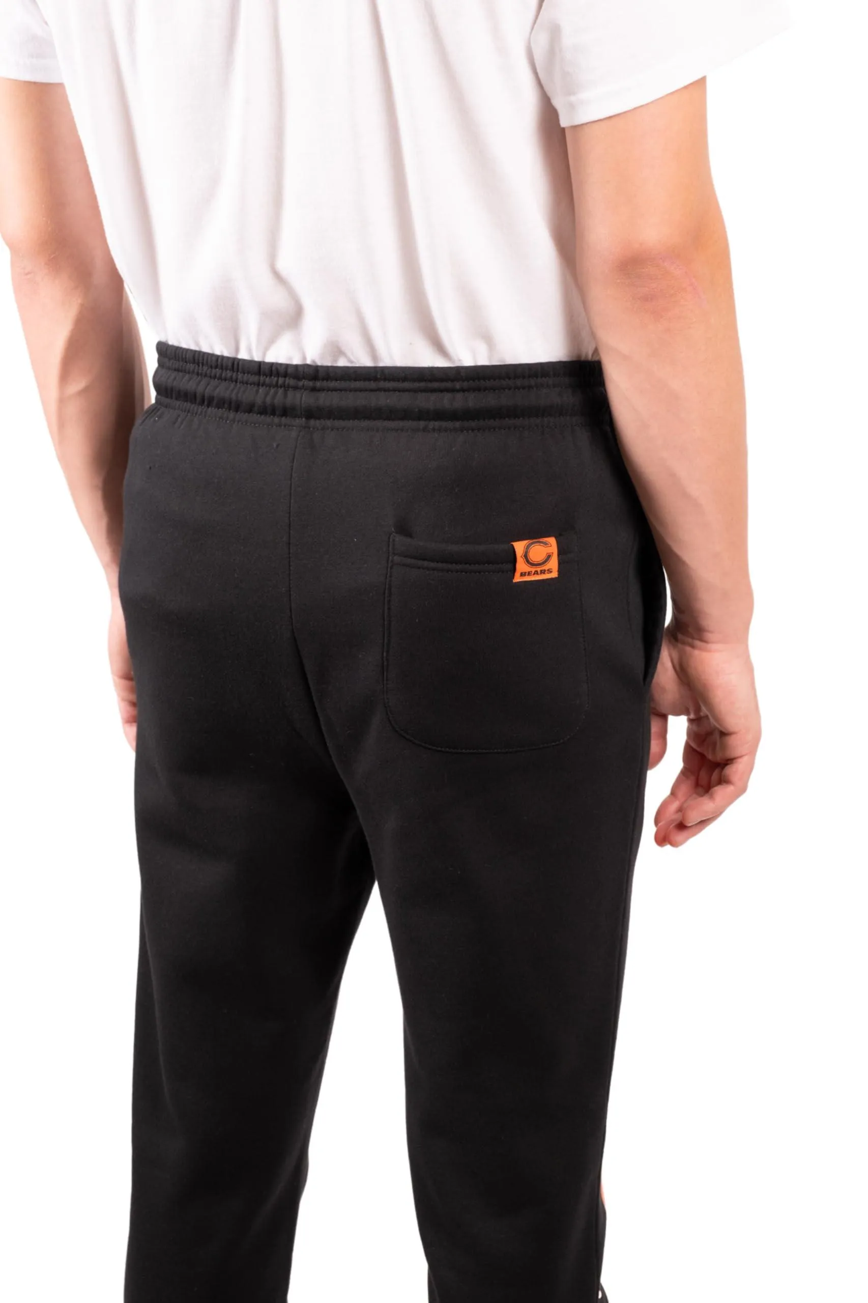 Ultra Game NFL Official Adults Super Soft Game Day Jogger Sweatpants - Unisex, Chicago Bears, Black|Chicago Bears