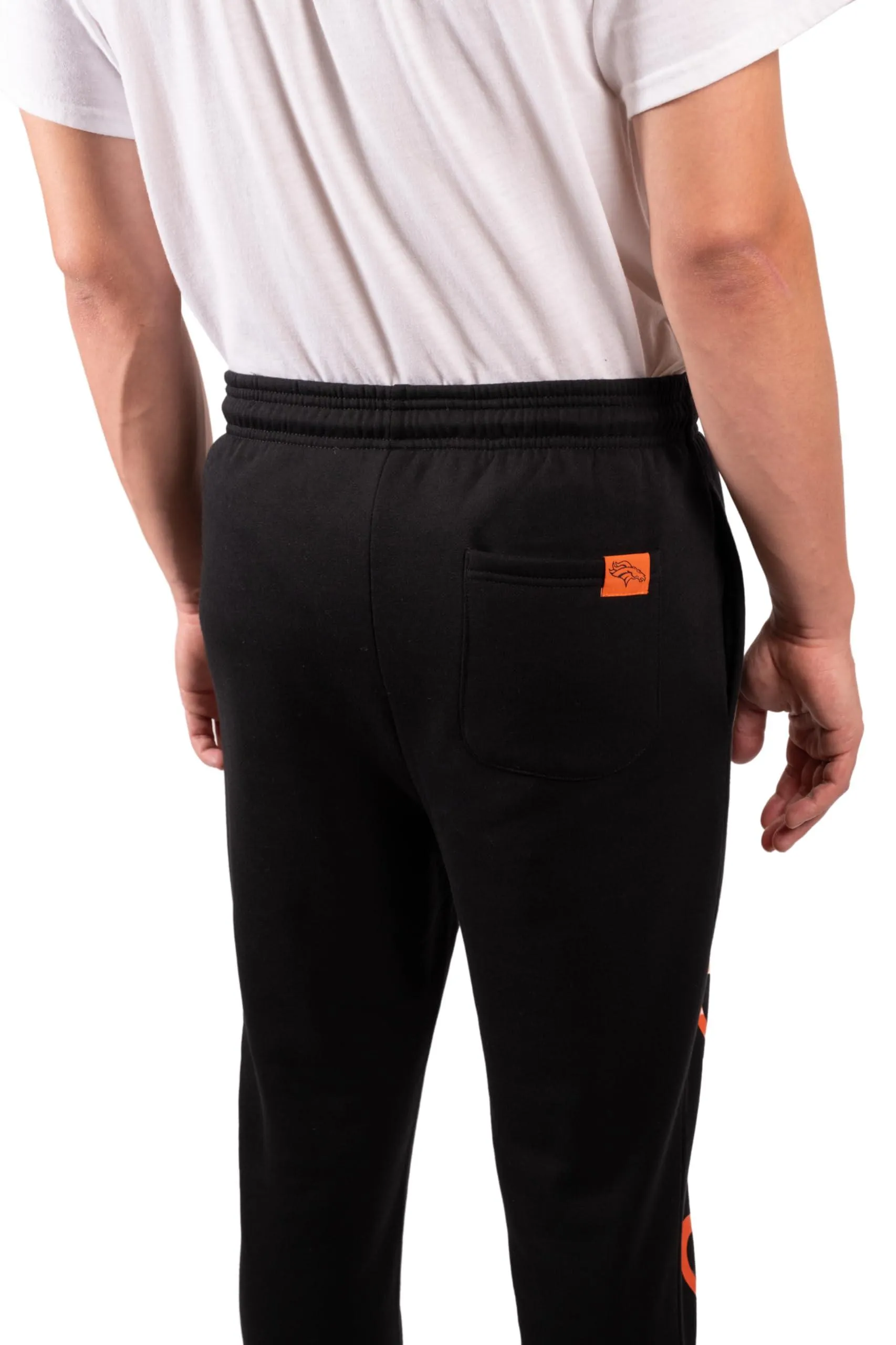 Ultra Game NFL Official Adults Super Soft Game Day Jogger Sweatpants - Unisex, Denver Broncos, Black|Denver Broncos