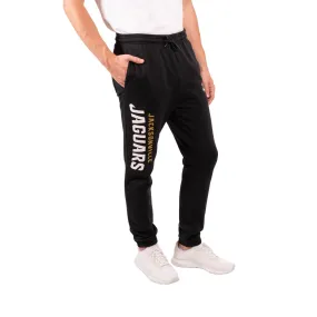 Ultra Game NFL Official Adults Super Soft Game Day Jogger Sweatpants - Unisex, Jacksonville Jaguars, Black|Jacksonville Jaguars