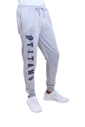Ultra Game NFL Official Adults Super Soft Game Day Jogger Sweatpants - Unisex, Tennessee Titans, Heather Gray|Tennessee Titans