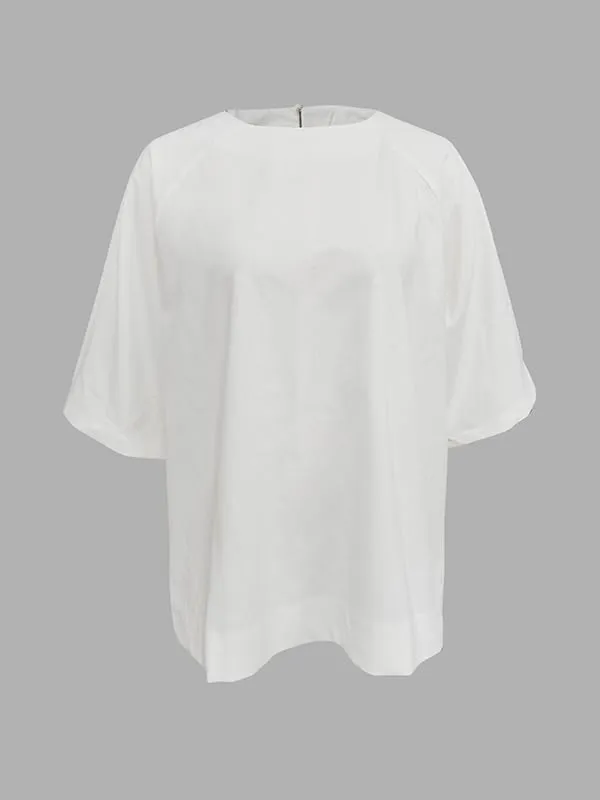 UOOZEE Women's Cotton Linen Half Sleeve Summer Casual Tunic Tops Crewneck Loose Fit Oversized Basic Tee Blouse Tops
