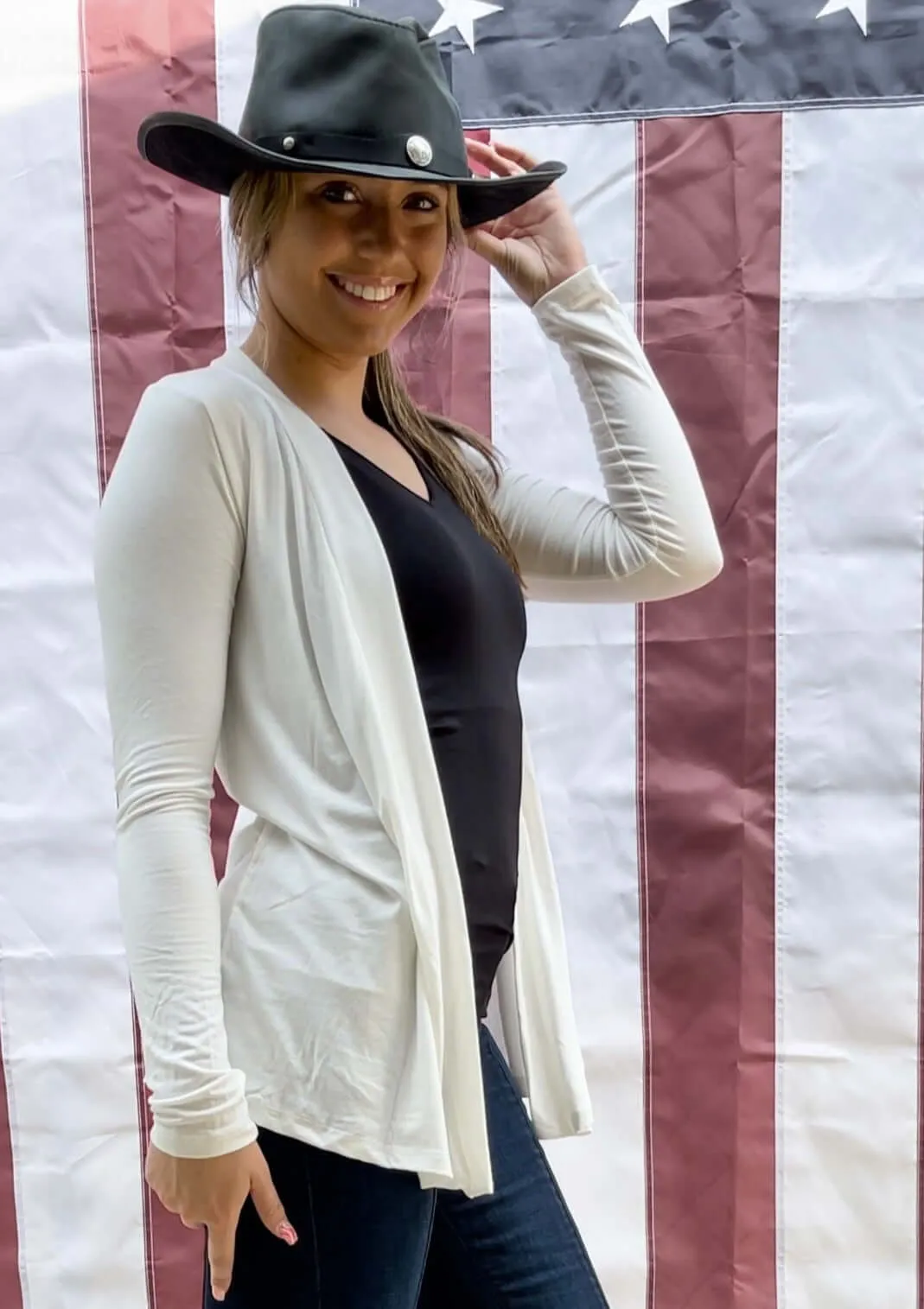 Very Versatile Jersey Cardigan Made in USA