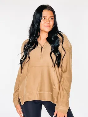 Weekend Vibes Half-zip Pullover