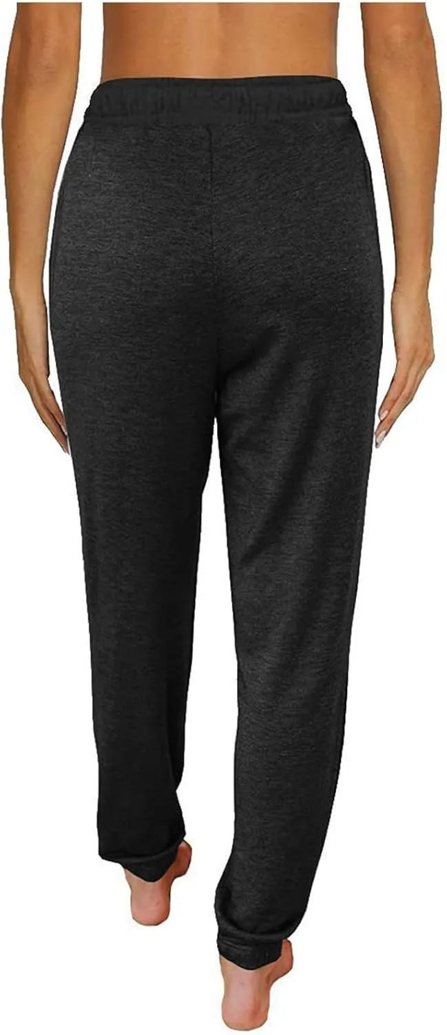 Womens Sweatpants with Pockets Track Joggers Drawstring Elastic Waist Pants Soft Jogger Sweatpants Lounge Pajama Pants