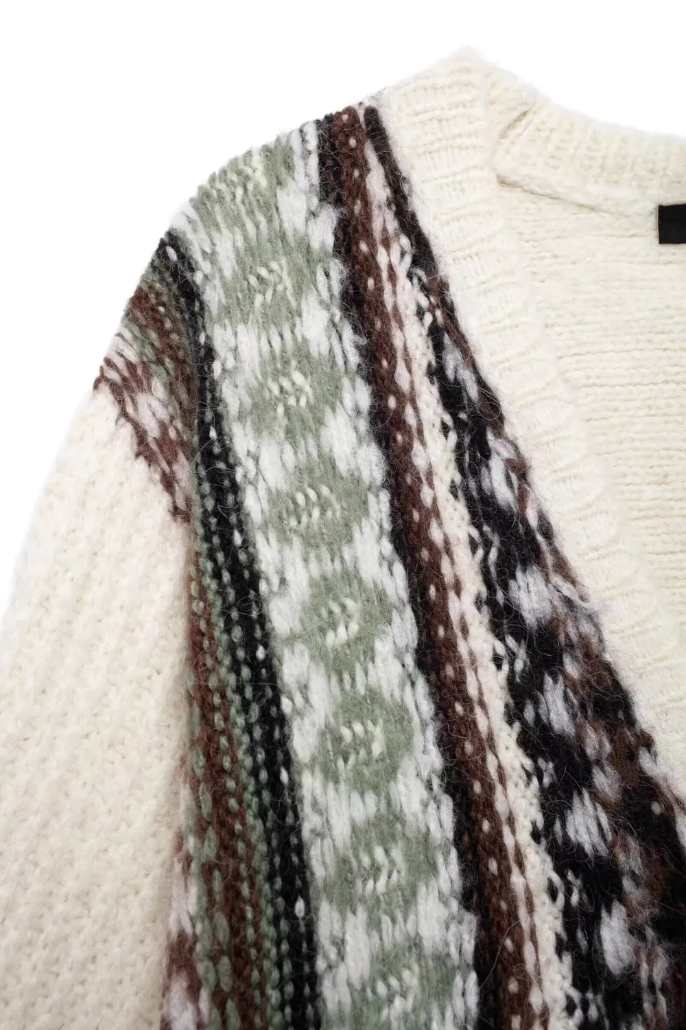 'Zoë' Versatile Jacquard Knit Loose Coat