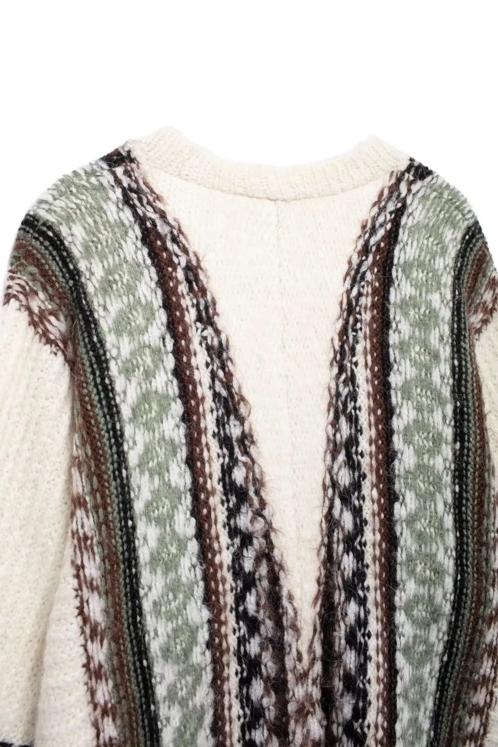 'Zoë' Versatile Jacquard Knit Loose Coat