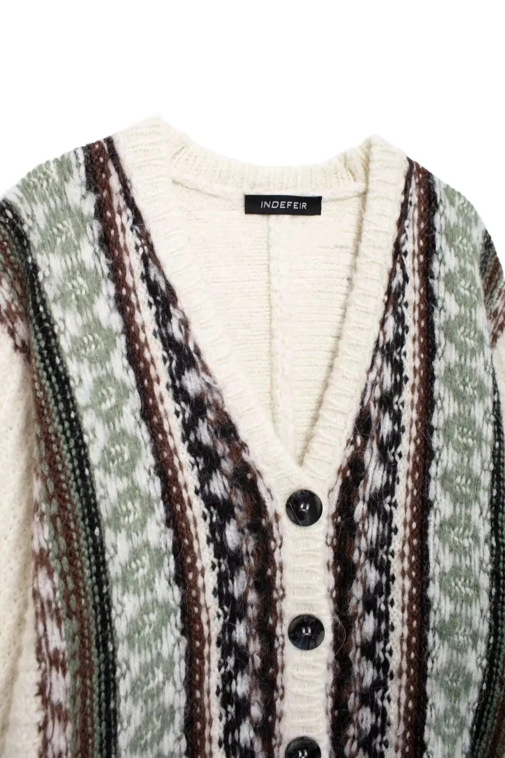 'Zoë' Versatile Jacquard Knit Loose Coat
